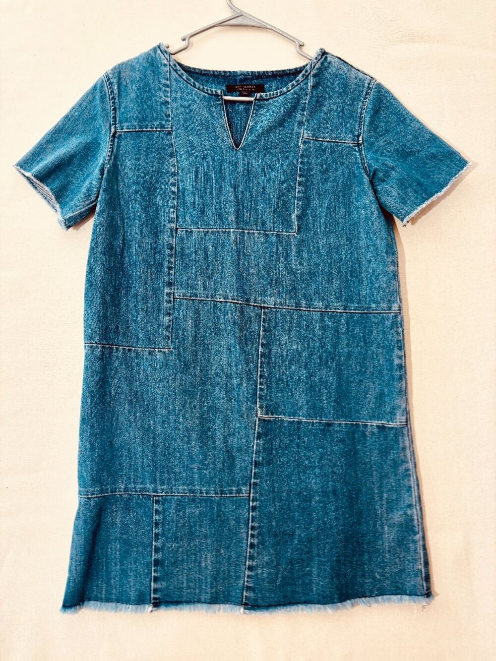 AllSaints Ann Tonal Denim Dress in women’s US size 6 / UK 10 / EU 38.